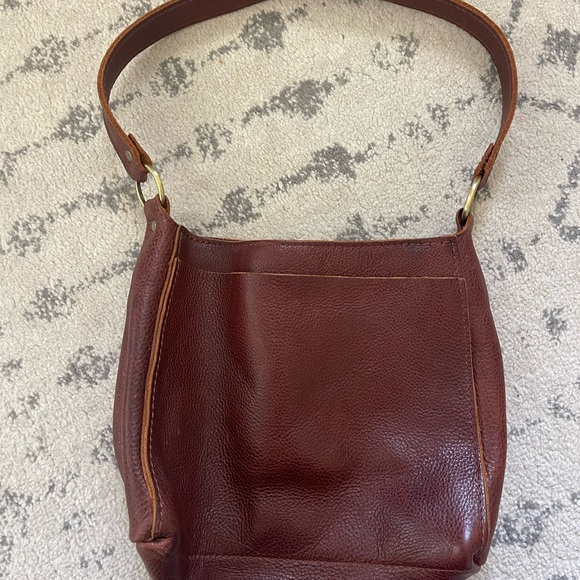 NWOT Portland Leather Shoulder Bag Nutmeg - Picture 3 of 7